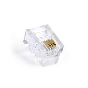 Gembird RJ11 telefon csatlakozó dugó, 100db (MP-6P4C/100)