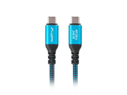 Lanberg USB 4 240W 8K 60Hz kábel 1m (CA-CMCM-45CU-0010-BK)