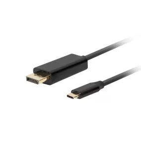   Lanberg USB C - Displayport 4K 60HZ kábel 0.5m (CA-CMDP-10CU-0005-BK)