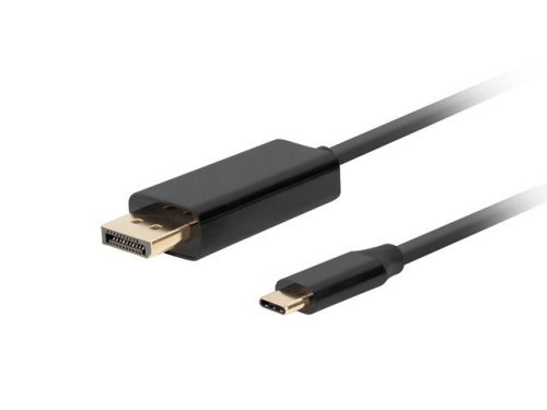Lanberg USB C - Displayport 4K 60HZ kábel 0.5m (CA-CMDP-10CU-0005-BK)