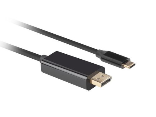 Lanberg USB C - Displayport 4K 60HZ kábel 0.5m (CA-CMDP-10CU-0005-BK)