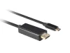 Lanberg USB C - Displayport 4K 60HZ kábel 1m (CA-CMDP-10CU-0010-BK)