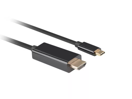 Lanberg USB C HDMI 2.0 4K 60Hz kábel 0.5m (CA-CMHD-10CU-0005-BK)