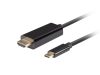 Lanberg USB C HDMI 2.0 4K 60Hz kábel 1m (CA-CMHD-10CU-0010-BK)