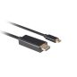   Lanberg USB C HDMI 2.0 4K 60Hz kábel 1.8m (CA-CMHD-10CU-0018-BK)