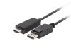 Lanberg Displayport 1.1 - HDMI kábel 1m (CA-DPHD-11CC-0010-BK)