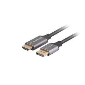 Lanberg Displayport - HDMI 4K 60Hz kábel 2m (CA-DPHD-20CU-0018-BK)