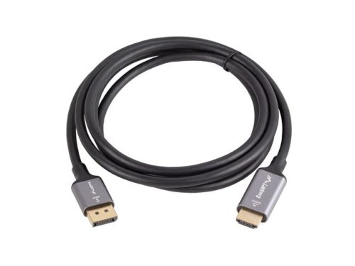 Lanberg Displayport - HDMI 4K 60Hz kábel 1.8m (CA-DPHD-20CU-0018-BK)