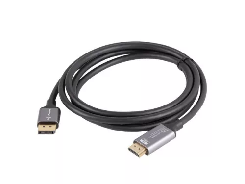 Lanberg DisplayPort - HDMI 4K 60Hz kábel 1.8m (CA-DPHD-20CU-0018-BK)