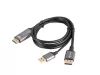 Lanberg HDMI 2.0 to Displayport 1.2 4K 60Hz kábel 1m (CA-HDDP-20CU-0010-BK)