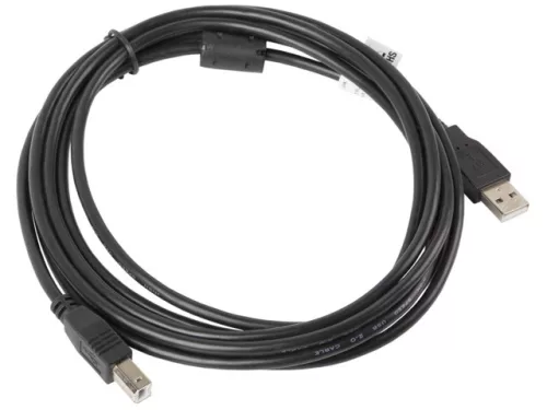 Lanberg USB 2.0 AM-BM nyomtató kábel 0.5m ferrit szűrős (CA-USBA-11CC-0005-BK)
