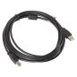 Lanberg USB 2.0 AM-BM nyomtató kábel 0.5m ferrit szűrős (CA-USBA-11CC-0005-BK)