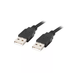 Lanberg USB 2.0 AM-AM kábel 0.5m (CA-USBA-20CU-0005-BK)