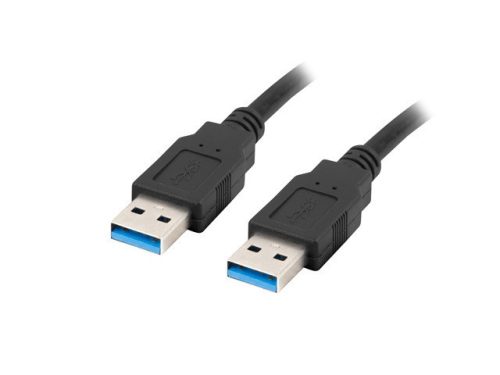 Lanberg USB 3.0 AM - AM 1m kábel (CA-USBA-30CU-0010-BK)