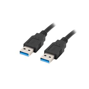 Lanberg USB 3.0 AM - AM 1.8m kábel (CA-USBA-30CU-0018-BK)