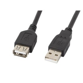   Lanberg USB 2.0 hosszabbító kábel 0.7m (CA-USBE-10CC-0007-BK)
