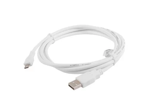 Lanberg micro USB kábel 1.8m fehér (CA-USBM-10CC-0010-W)