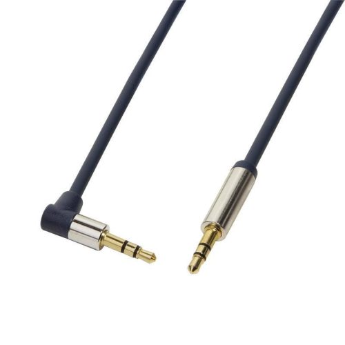 Logilink 3.5 Jack audio sztereó 90° kábel, 0.5m (CA11050)