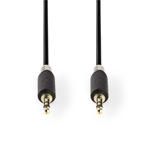 Nedis 3.5 mm-es dugó - 3.5 mm-es dugó sztereó audio kábel 0.5m fekete (CABW22000AT05)