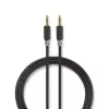 Nedis 3.5 mm-es dugó - 3.5 mm-es dugó sztereó audio kábel 0.5m fekete (CABW22000AT05)