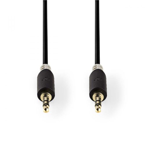 Nedis 3.5 mm-es dugó - 3.5 mm-es dugó sztereó audio kábel 1m fekete (CABW22000AT10)