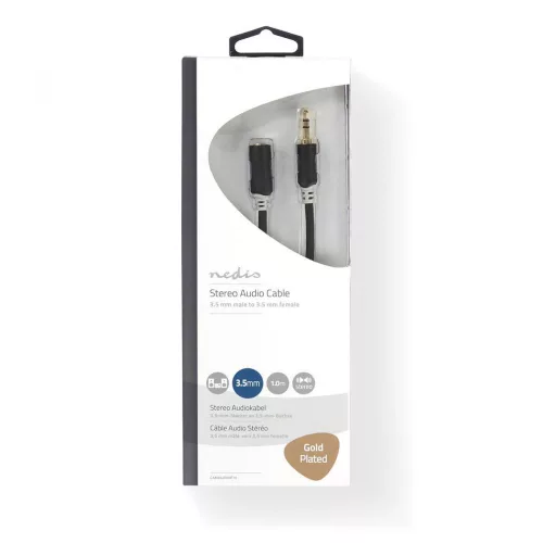 Nedis Jack 3.5" hosszabbító audio kábel 1m (CABW22050AT10)