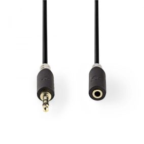 Nedis 3.5 mm-es dugó - 3.5 mm-es aljzat sztereó audio kábel 3m fekete (CABW22050AT30)