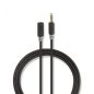 Nedis 3.5 mm-es dugó - 3.5 mm-es aljzat sztereó audio kábel 3m fekete (CABW22050AT30)