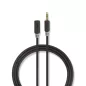 Nedis 3.5 mm-es dugó - 3.5 mm-es aljzat sztereó audio kábel 3m fekete (CABW22050AT30)