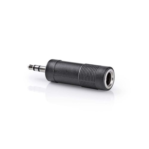 Nedis Jack 3.5mm sztereó dugó - Jack 6.35mm sztereó aljzat adapter (CAGB22935BK)