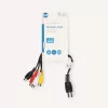 Nedis DIN 5 tűs dugó - 4db RCA-aljzat DIN-es audio kábel 0.2m fekete (CAGL20450BK02)