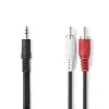 Nedis 3.5 mm Jack - 2x RCA átalakító kábel 10m (CAGL22200BK100)