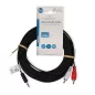  Nedis 3.5 mm Jack - 2x RCA átalakító kábel 10m (CAGL22200BK100)