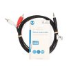 Nedis 3.5 mm Jack - 2x RCA átalakító kábel 2m (CAGL22200BK20)