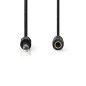 Nedis 6.35 mm-es dugó - 6.35 mm-es aljzat sztereó audio kábel 5m fekete (CAGL23050BK50)