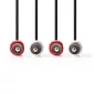 Nedis 2x RCA sztereo audio kábel 1.5m (CAGL24200BK15)