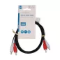 Nedis 2x RCA sztereo audio kábel 1.5m (CAGL24200BK15)