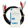Nedis 2db RCA dugó - 2db RCA dugó sztereó audio kábel 3m fekete (CAGL24200BK30)