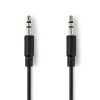 Nedis 3.5 mm-es dugó - 3.5 mm-es dugó sztereó Audio-spirálkábel 1m fekete (CAGP22010BK10)