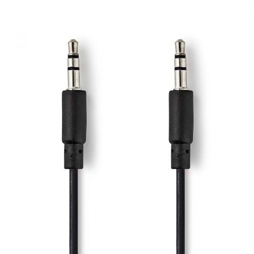 Nedis 3.5 mm-es dugó - 3.5 mm-es dugó sztereó Audio-spirálkábel 1m fekete (CAGP22010BK10)