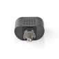 Nedis mélynyomó adapter dugó RCA dugó - 2 RCA aljzat (CAGP24940BK)