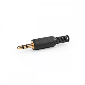 Nedis 3.5" Jack audio csatlakozó dugasz aranyozott (CAVC22900BKG)