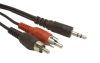 Gembird 3.5 mm Jack - 2x RCA átalakító kábel 0.2m (CCA-458/0.2)