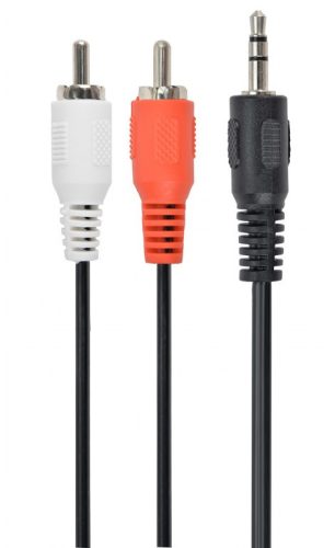 Gembird 3.5 mm Jack - 2x RCA átalakító kábel 0.2m (CCA-458/0.2)