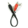 Gembird 3.5 mm Jack - 2x RCA átalakító kábel 0.2m (CCA-458/0.2)