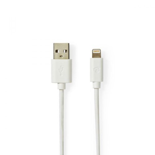 Nedis Apple Lightning 8 pólusú dugó - USB A dugó Szinkronizáló- és töltőkábel 2m fehér 