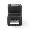 Nedis USB dugó - USB aljzat derékszögű 90 fok adapter (CCGB60930BK)