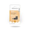 Nedis USB dugó - USB aljzat derékszögű 270 fok adapter (CCGB60940BK)