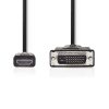 Nedis HDMI - DVI-D 24+1 kábel 2m (CCGL34800BK20)