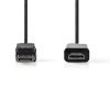 Nedis DisplayPort dugó - HDMI Csatlakozó kábel 1m fekete (CCGL37100BK10)